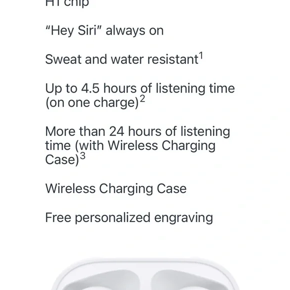 Apple White AirPod Pro Charging Case + Headphones - Picture 11 of 11